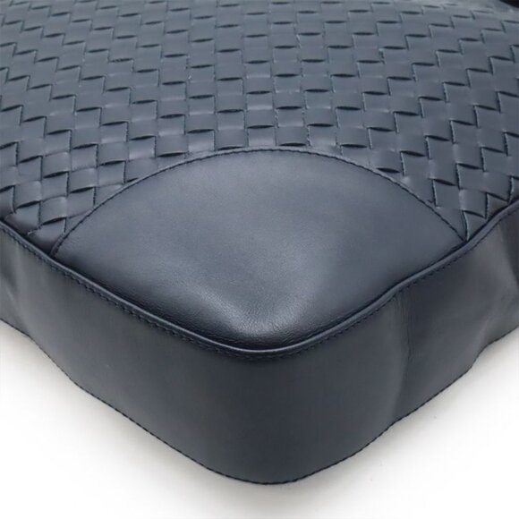 Bottega Veneta Intrecciato Tote Bag Leather Navy - Picture 3 of 9